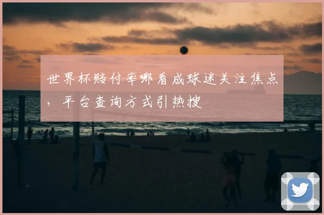 世界杯赔付率哪看成球迷关注焦点，平台查询方式引热搜