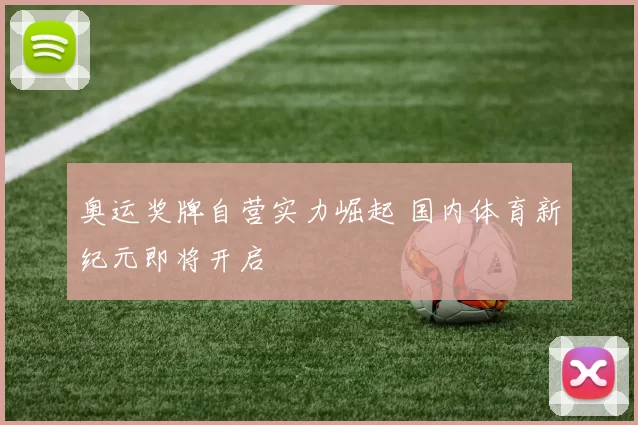 奥运奖牌自营实力崛起 国内体育新纪元即将开启